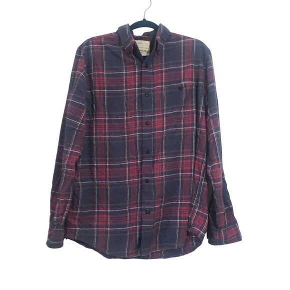 Weatherproof Vintage Mens Classic Plaid Button Down Shirt Size L Casual Everyday - Picture 1 of 9